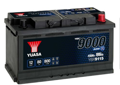 YUASA AGM 80Ah 800A START/STOP R+