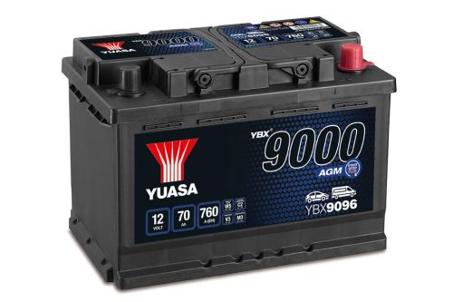 YUASA AGM 70Ah 760A START/STOP R+