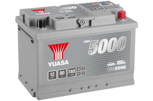 YUASA 80Ah 740A  Silver High Performance SMF  R+
