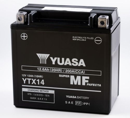 YUASA YTX14-BS 14Ah 200A AGM L+ 12V