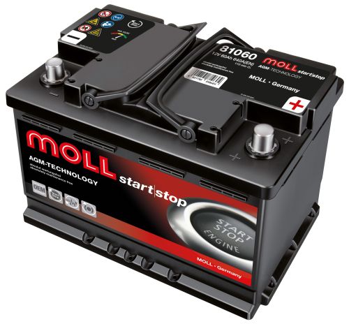 MOLL Start-Stop AGM 12V 60AH 640A